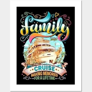 Family Cruise 2024 Making Memories Together Cruising Trip Posters and Art